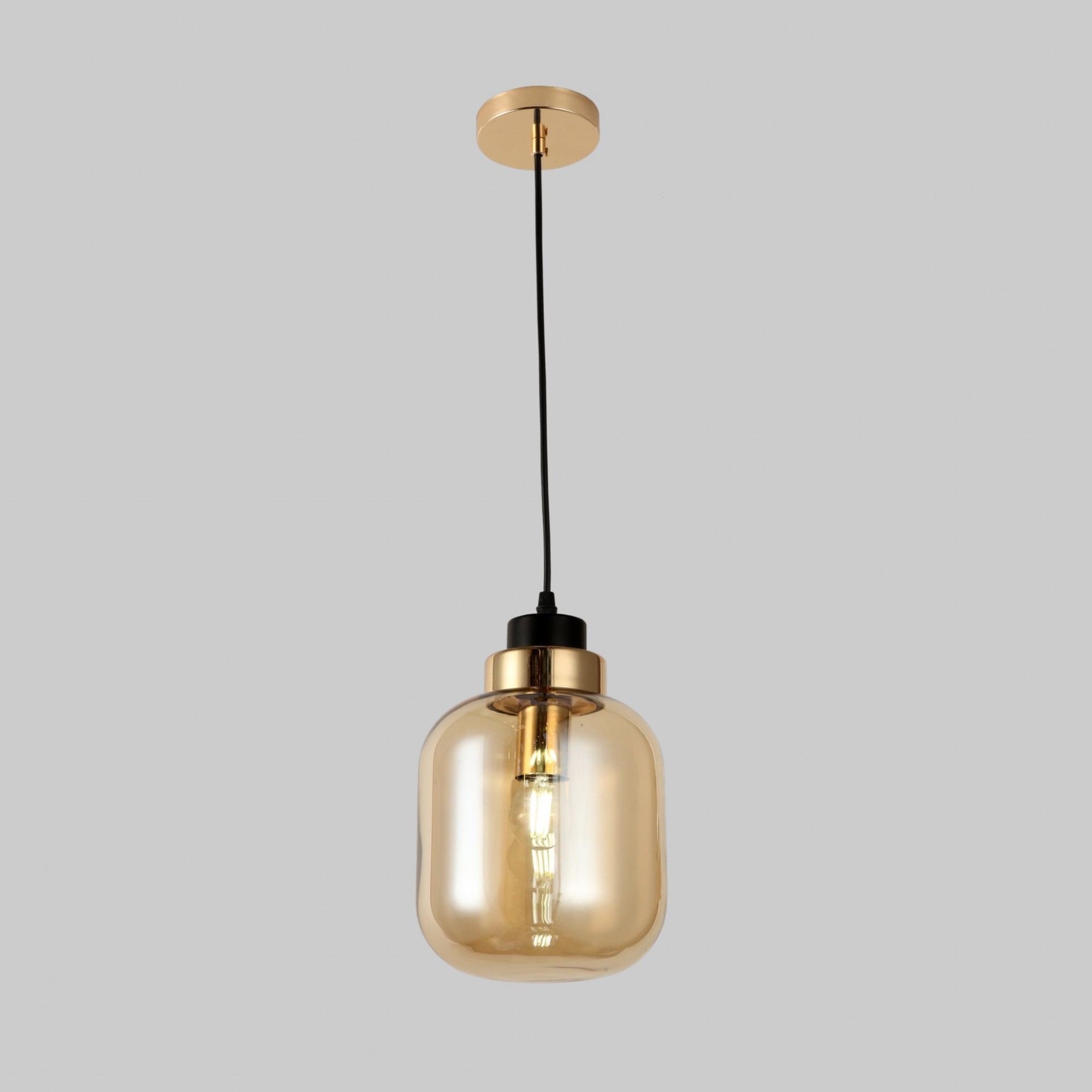 

Люстра LEVISTELLA Glass Ellipse подвесная кофейная 23 см