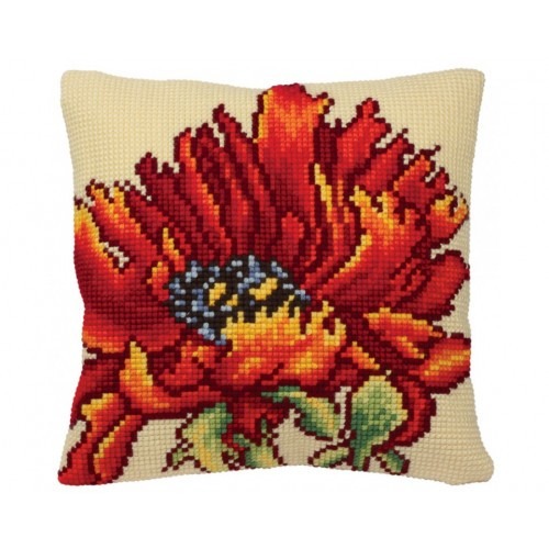 

Подушка для вышивания крестом Collection D'Art 5166 "Flaming Red"