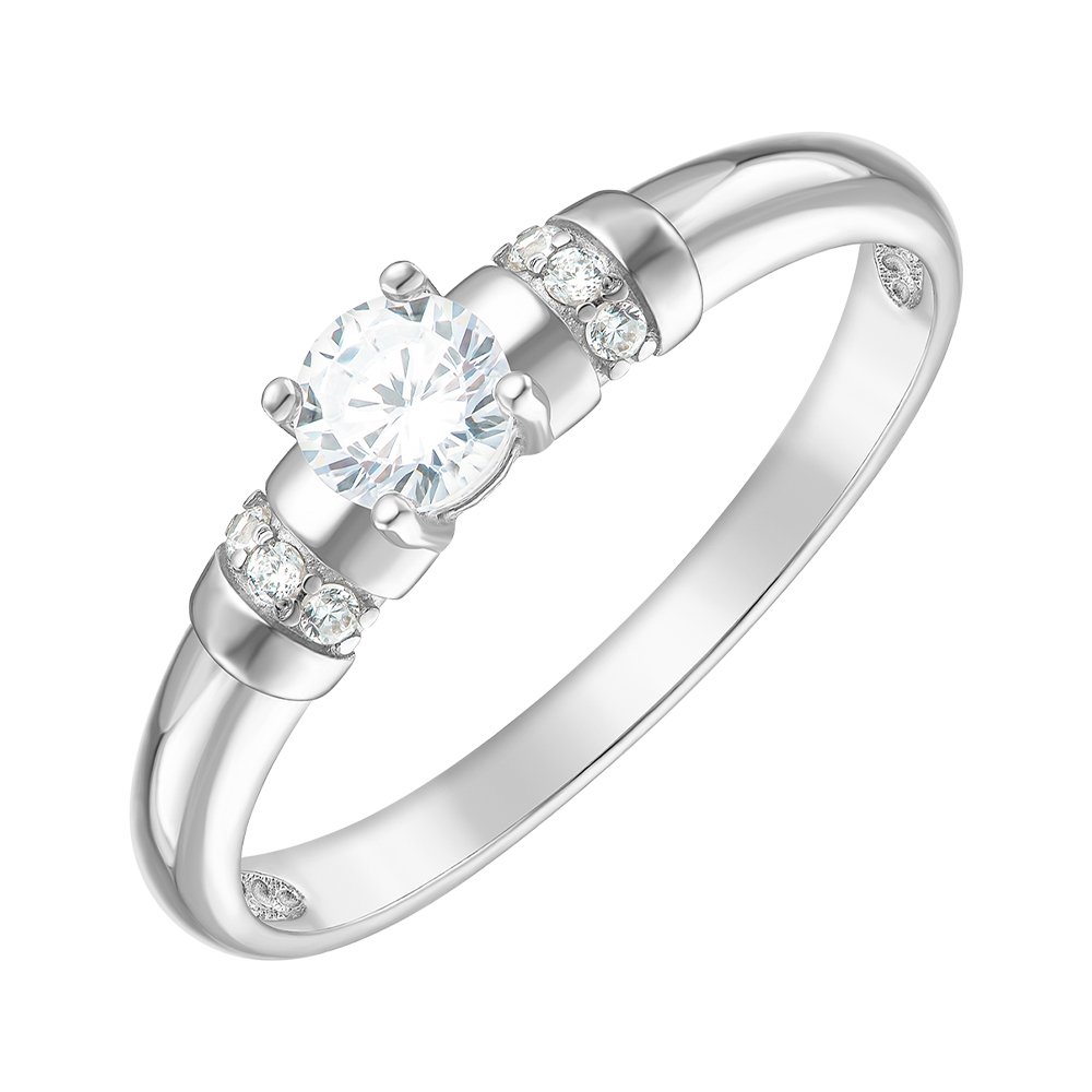 

Серебряное кольцо с фианитами 000149282 16.5 размера