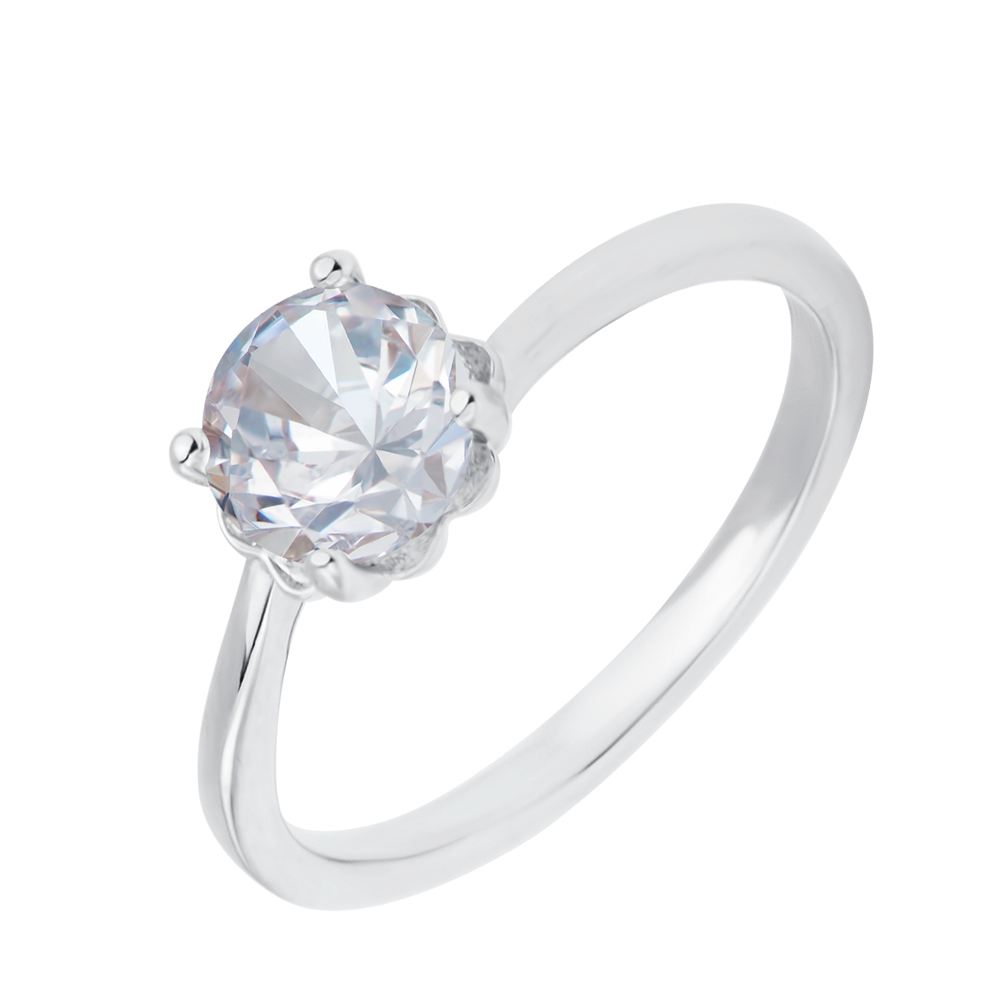 

Серебряное кольцо с цирконием 000116348 16 размера