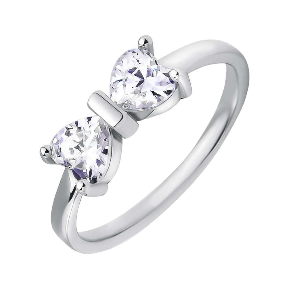 

Серебряное кольцо с фианитами 000116334 19 размера
