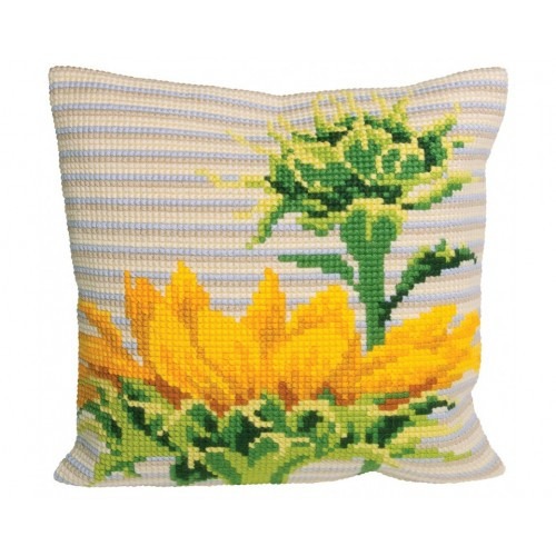 

Подушка для вышивания крестом Collection D'Art 5087 "Flower Friends"