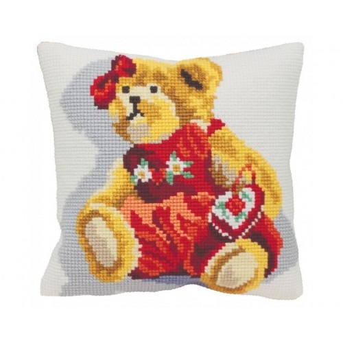 

Подушка для вышивания крестом Collection D'Art 5071 "Teedy Bear"