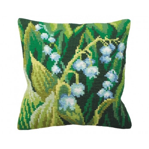 

Подушка для вышивания крестом Collection D'Art 5120 "Lily of the Valley Left"
