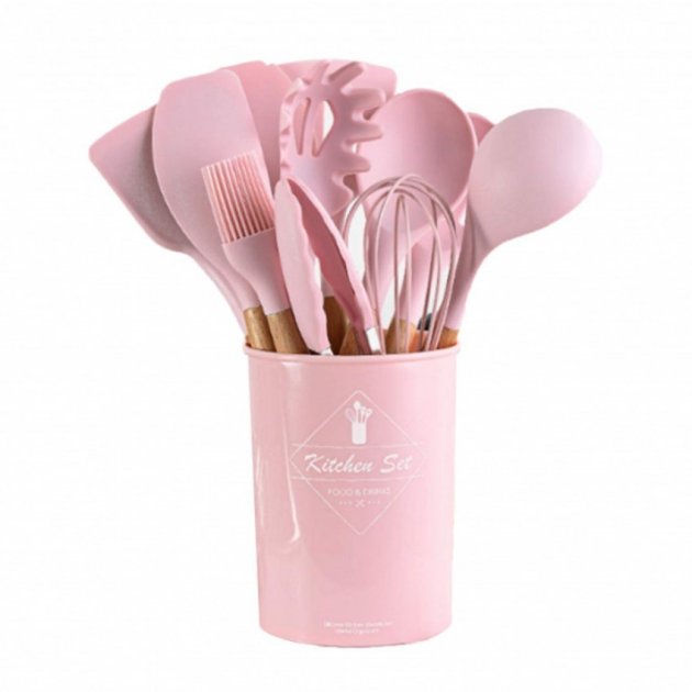 

Набір кухонних предметів 12 приладів light pink Kitchen Dining оригінал