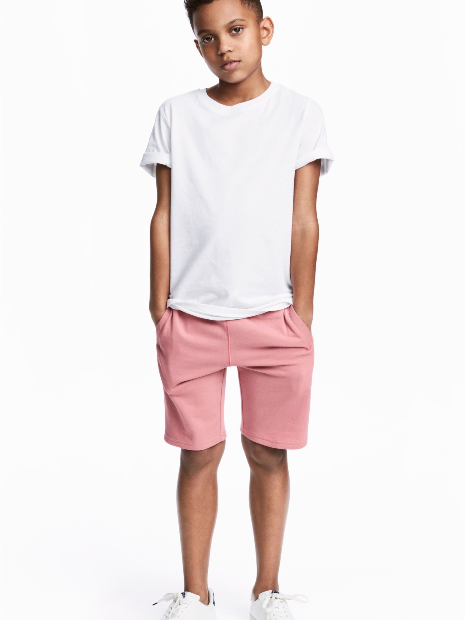

Шорты H&M 060459258 140 см Темно-розовые