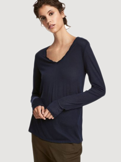

Лонгслив H&M 0536970  Темно-синий, Лонгслив H&M 0536970 S Темно-синий