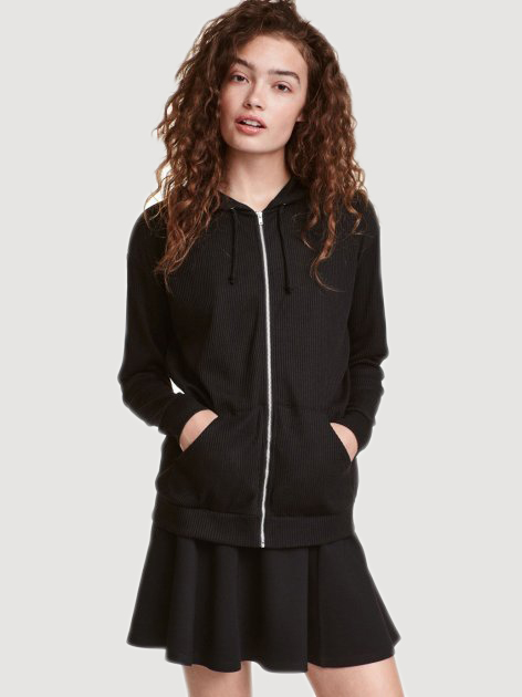 

Толстовка H&M 0429566_01  Черная, Толстовка H&M 0429566_01 S Черная