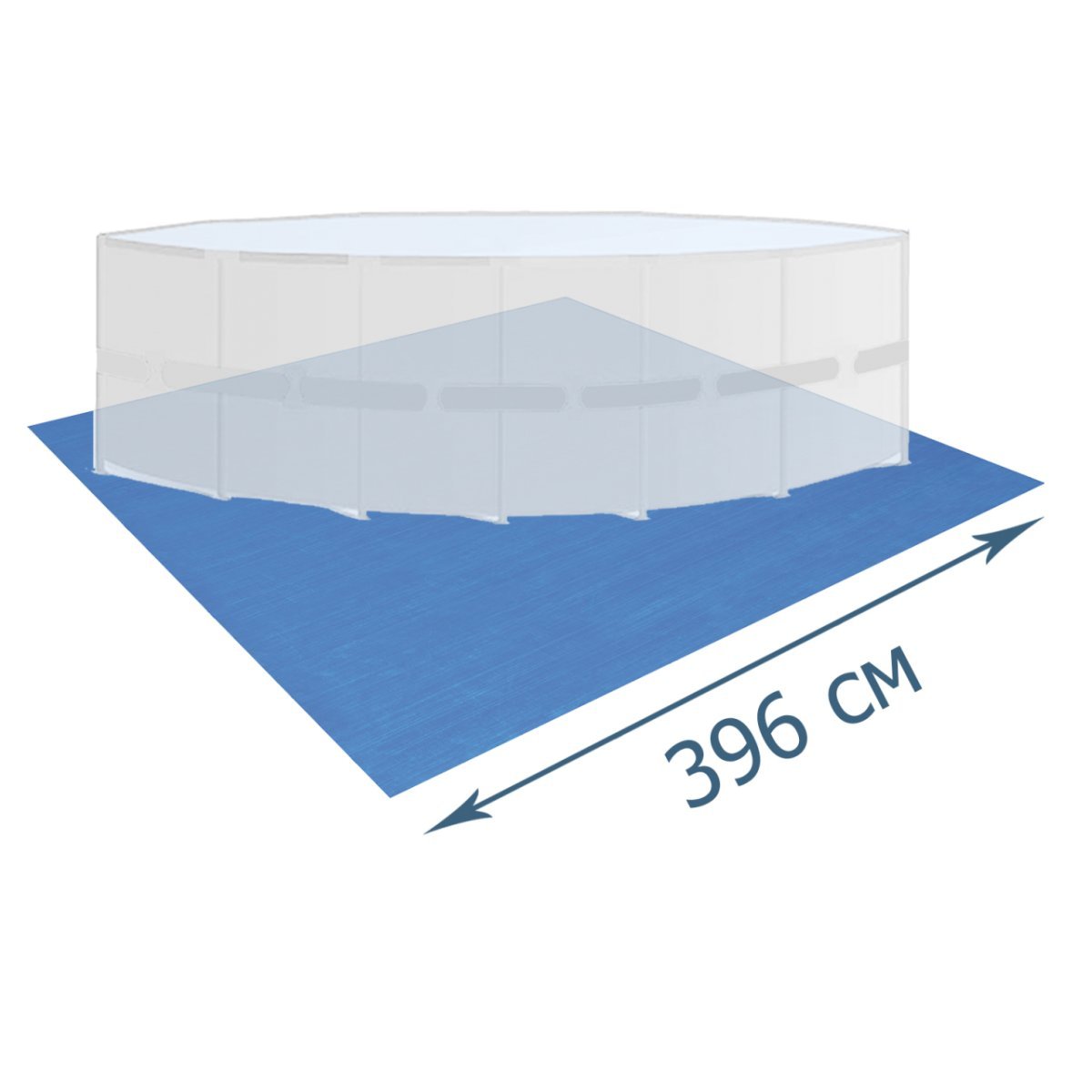 

Подстилка для бассейна Bestway 58002 тарпаулиновая 396 х 396 см Синяя (RT-58002)