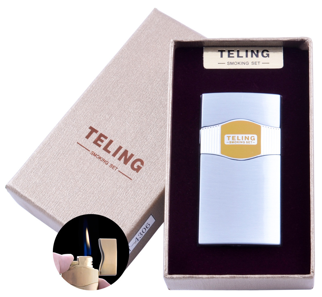 

Зажигалка подарочная Teling №4306 Silver