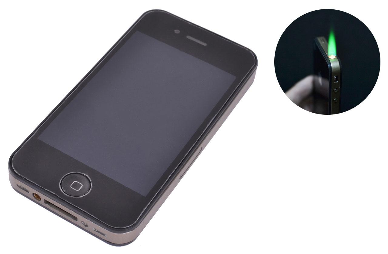 

Зажигалка подарочная IPhone (Турбо пламя) №4107 Black
