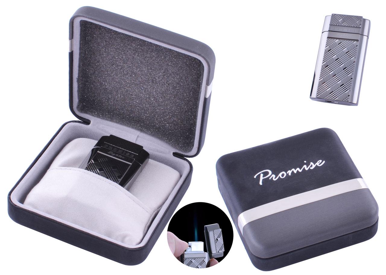 

Зажигалка подарочная Promise (Острое пламя) №3526 Black