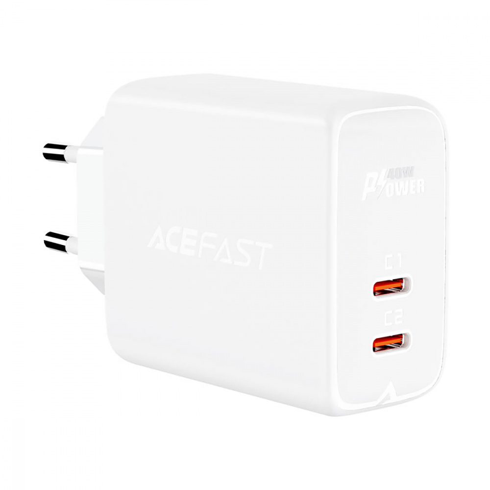 

СЗУ Acefast A9 PD 40W (2 Type-C) white