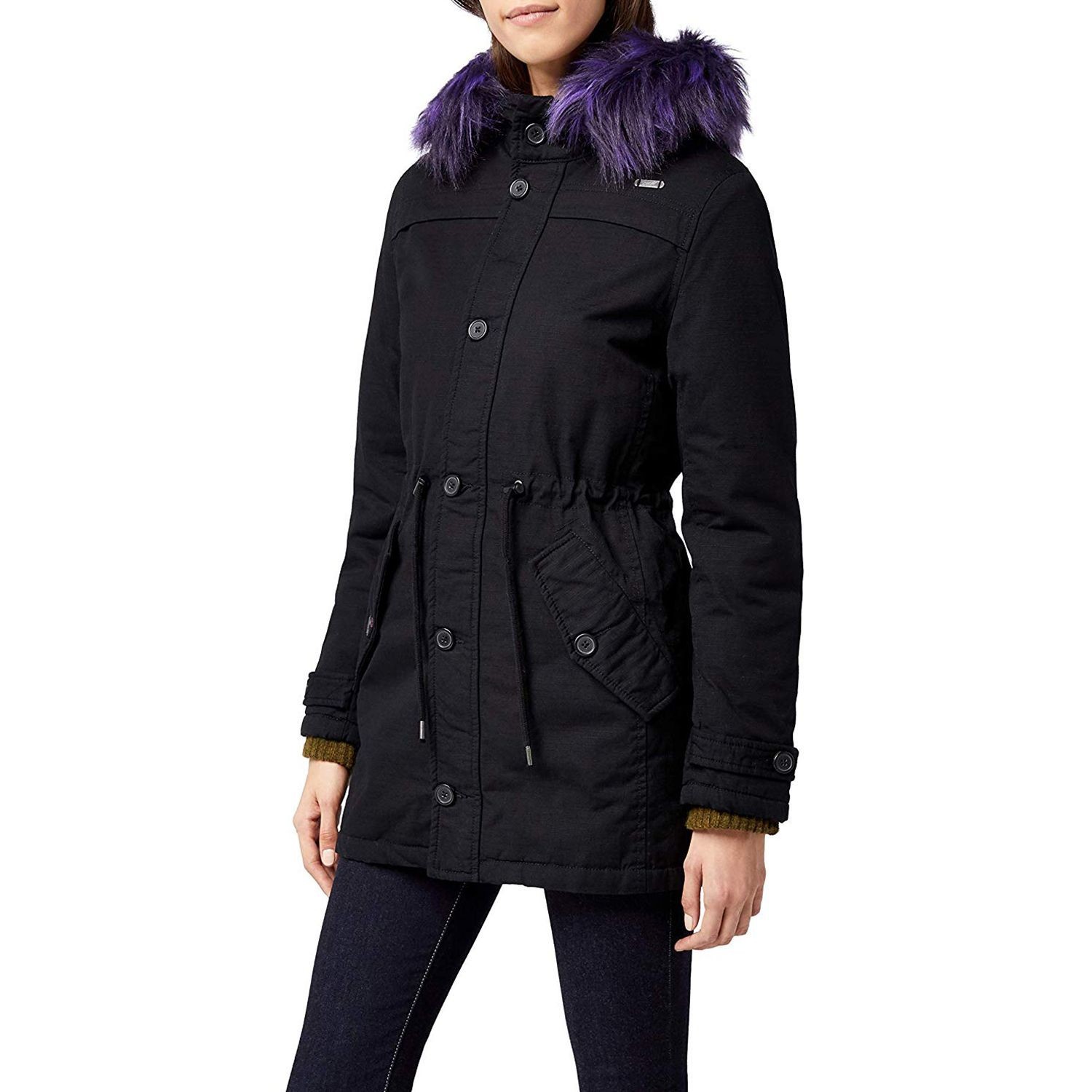 

Женская парка Brandit Ladies Franka Ripstop Parka  Black-Purple, Женская парка Brandit Ladies Franka Ripstop Parka XS Black-Purple
