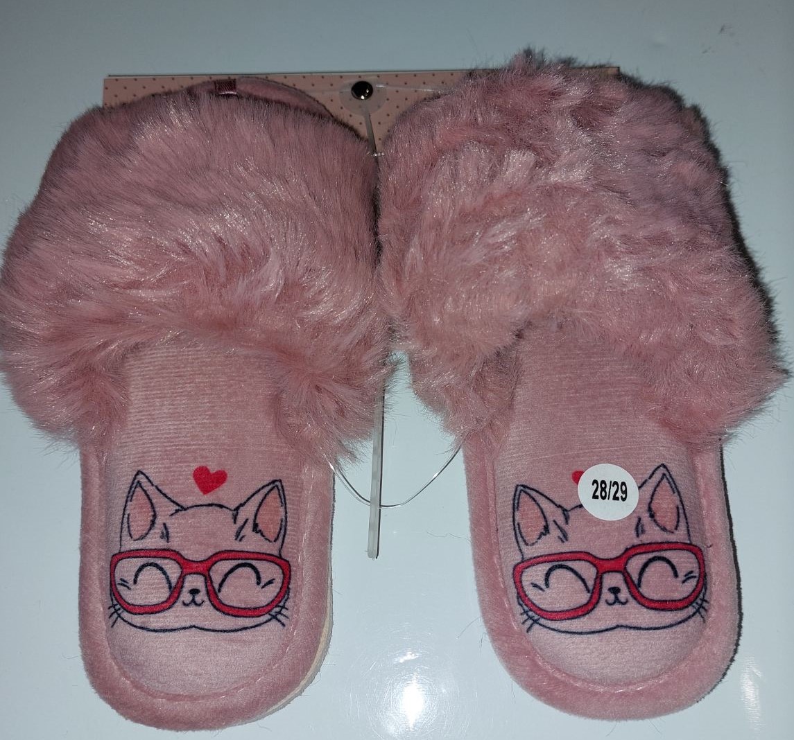 

Капці домашні дитячі HS-LUX хутрянi відкриті TWINS 6294 32-33 Рожевий (4963708)