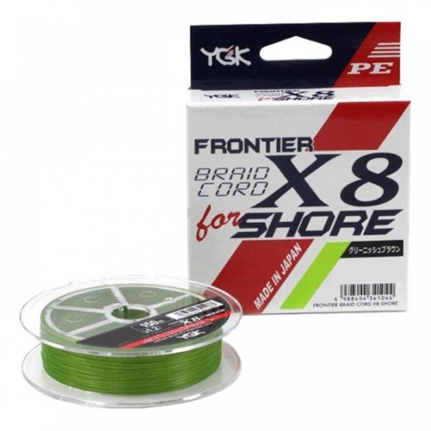 

Шнур YGK Frontier Braid Cord X8 150m #1.5/0.205mm 25lb/11.3kg