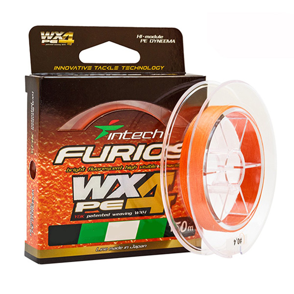 

Шнур плетеный Intech FURIOS PE WX4 150m (0.117 (8lb / 3.63kg)