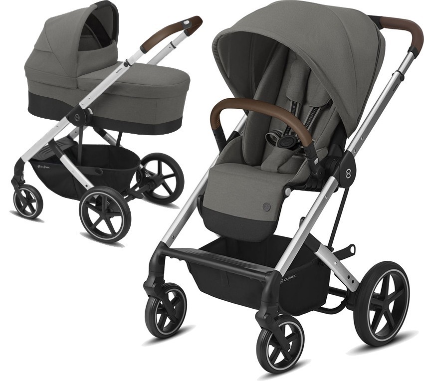 

Универсальная коляска 2 в 1 Cybex Balios S Lux шасси SLV Soho Grey