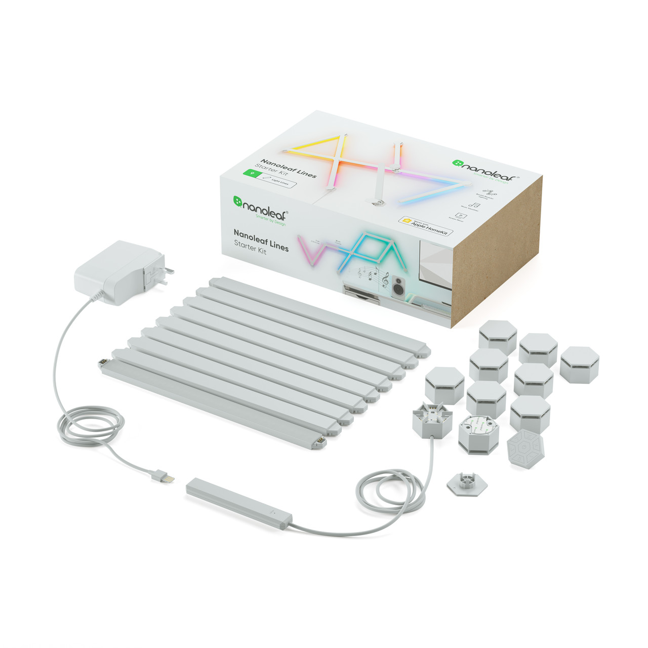 

Умная система освещения Nanoleaf Lines Smarter Kit Apple HomeKit - 9 шт.