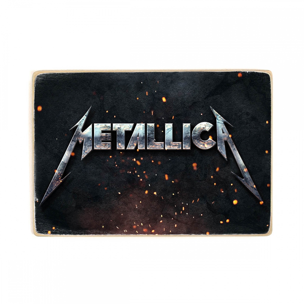 

Деревянный постер Музыка Metallica, металлика. Логотип А1