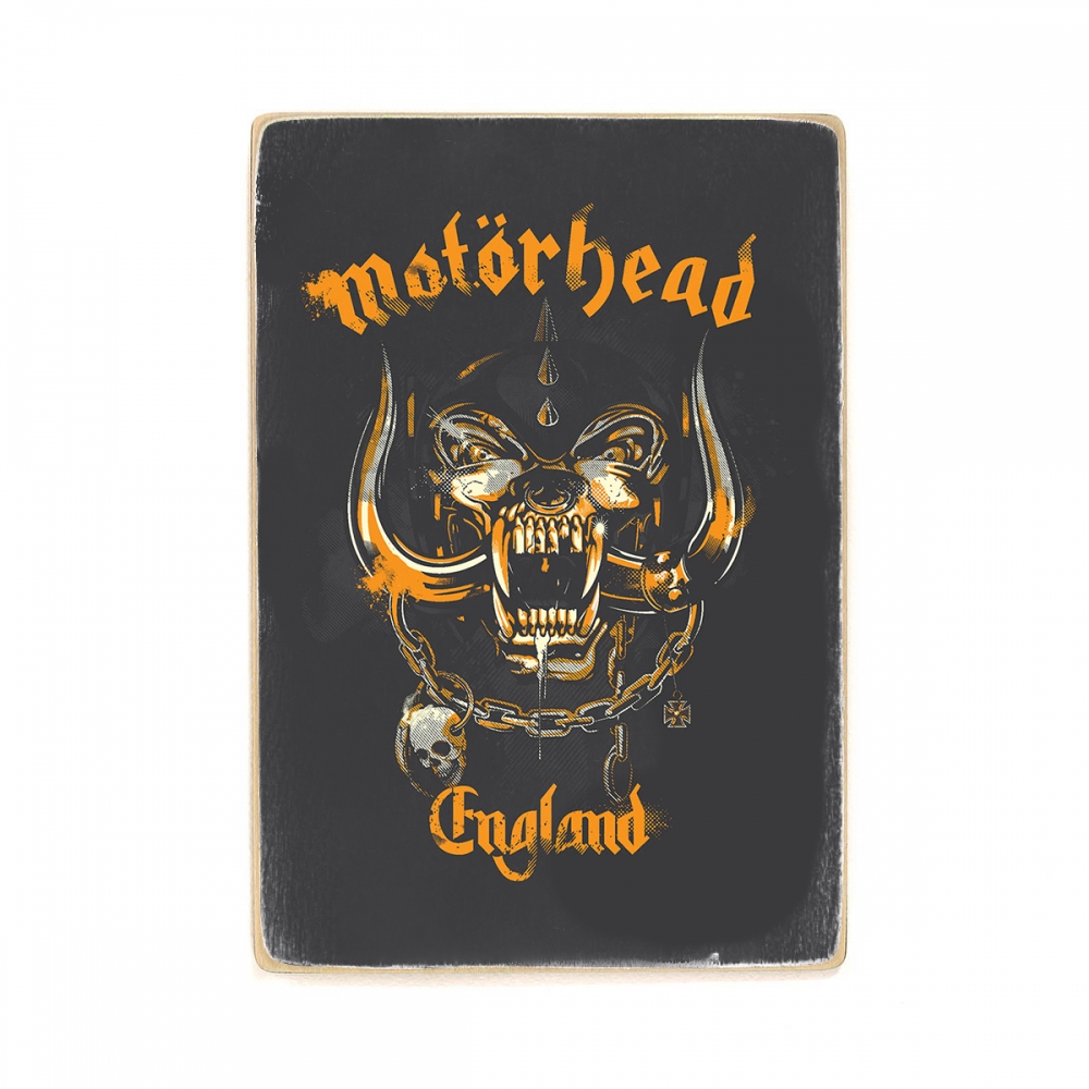 

Деревянный постер Музыка Motorhead - England. Lemmy, моторхед А1