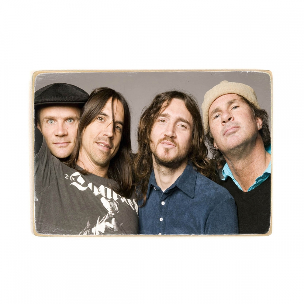 

Деревянный постер Музыка Red Hot Chili Peppers. музыканты RHCP. А2