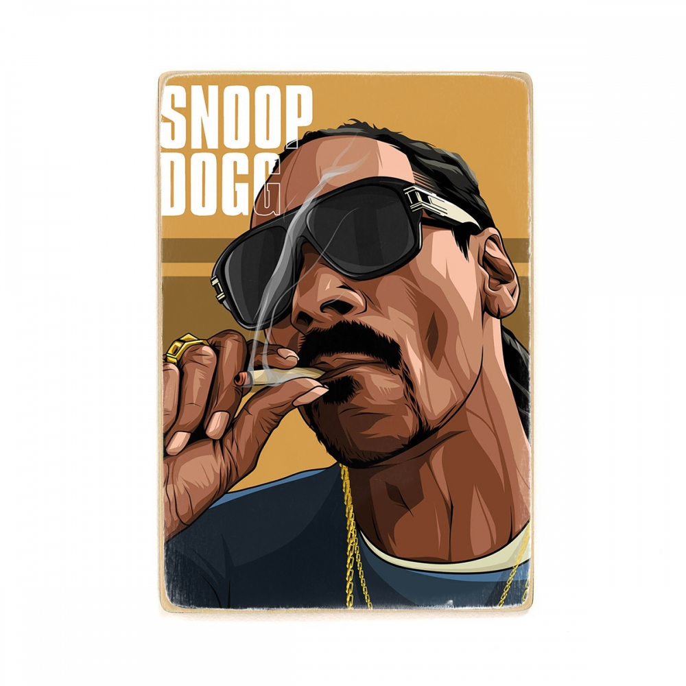 

Деревянный постер Музыка Snoop Dogg. Снуп Догг. хип-хоп. реп А1