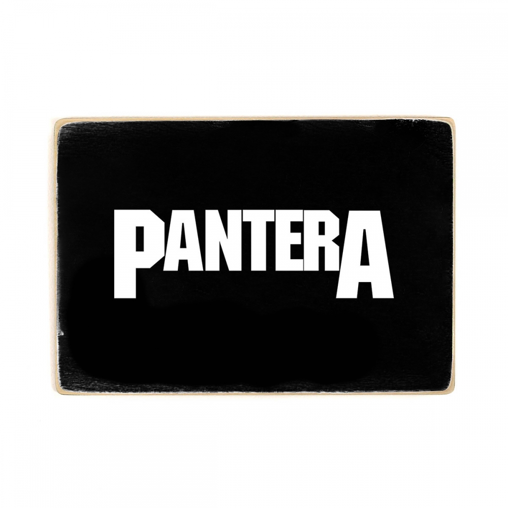 

Деревянный постер Музыка Pantera. лого А1