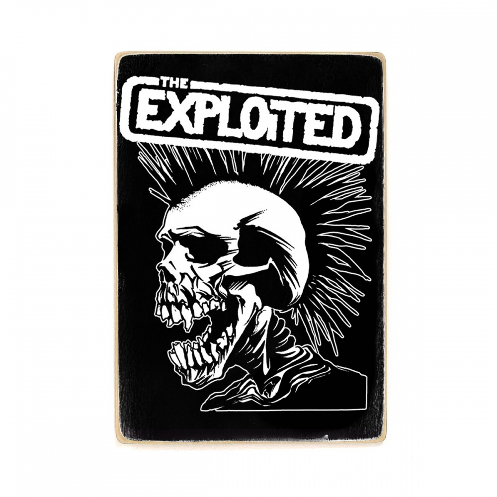 

Деревянный постер Музыка Exploited, Punks not dead А1