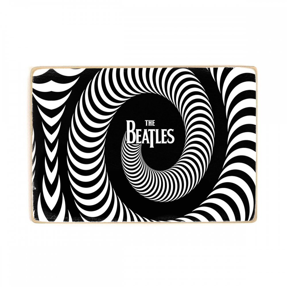 

Деревянный постер Музыка Beatles. Битлз логотип А1