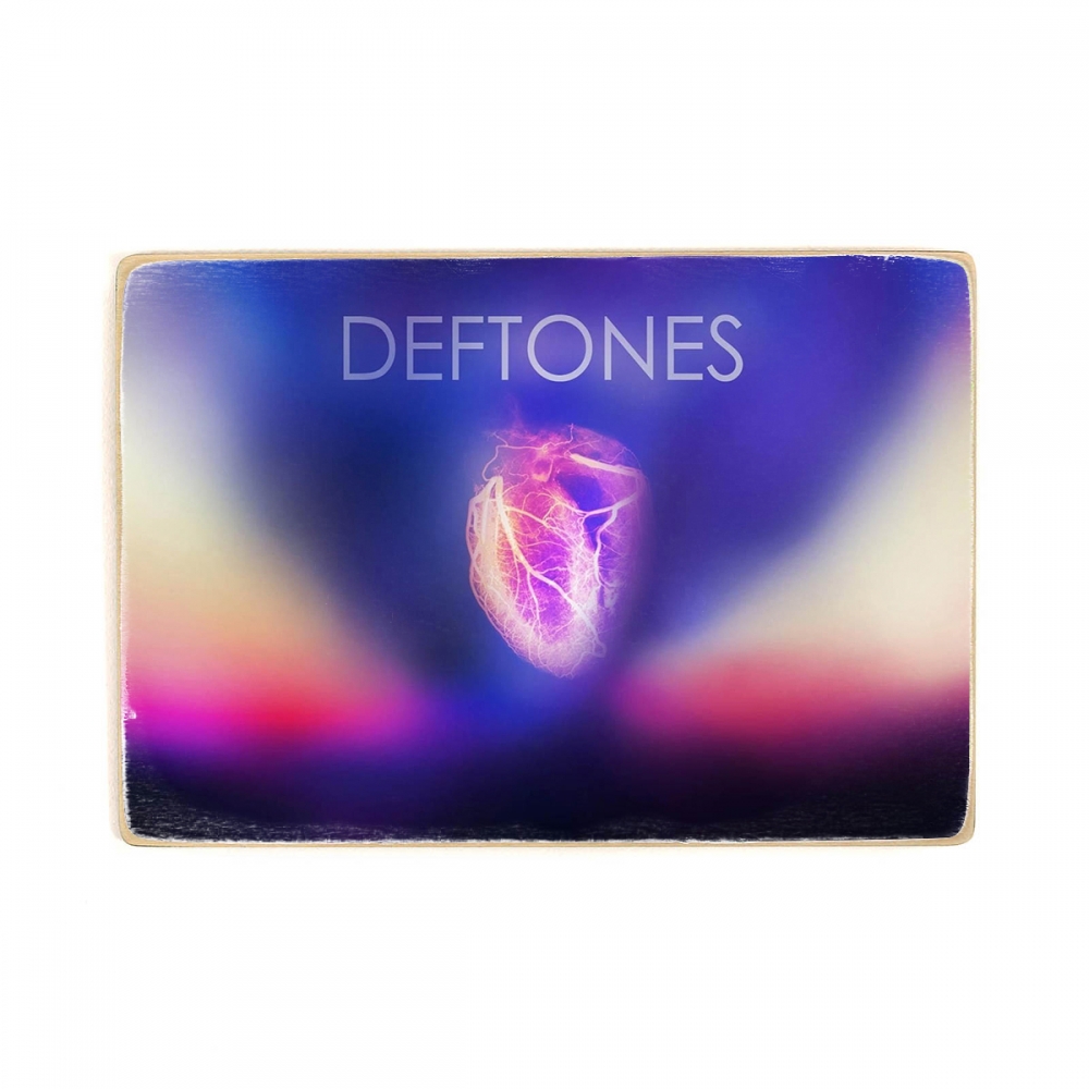 

Деревянный постер Музыка Deftones, Chino Moreno, дефтонс. лого А2