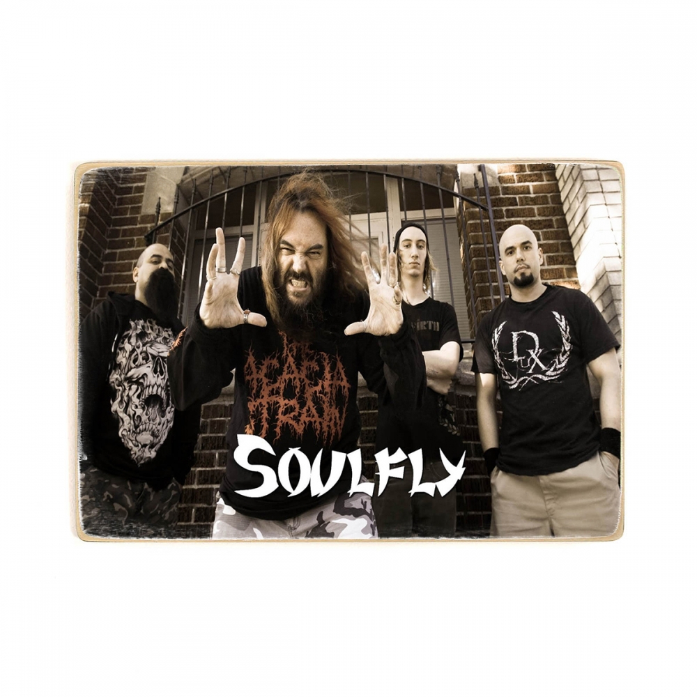 

Деревянный постер Музыка SoulFly и Max Cavalera. Sepultura А1