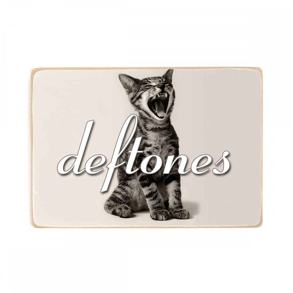 

Деревянный постер Музыка Deftones, Chino Moreno, Кот. дефтонс А2
