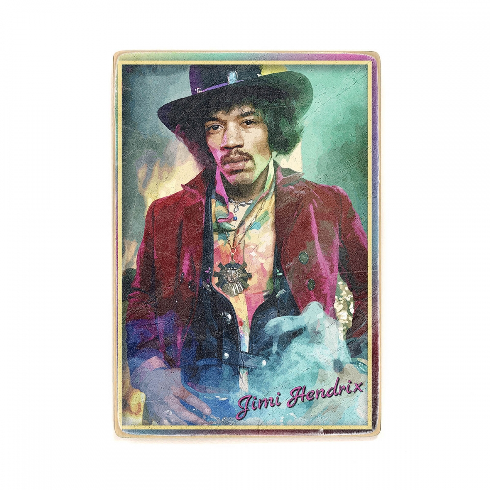 

Деревянный постер Музыка Jimi Hendrix, Джими Хендрикс А2