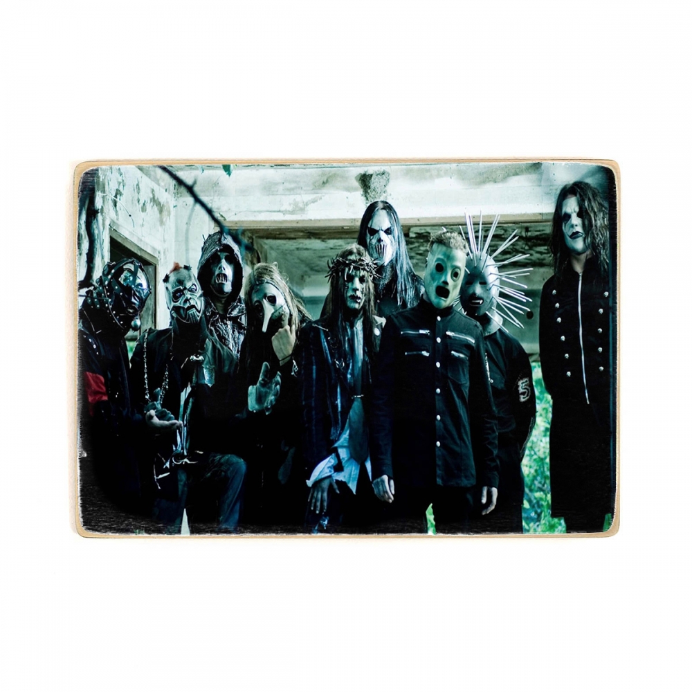 

Деревянный постер Музыка Slipknot. плакат Слипкнот. Музыканты. Нью Метал группа А1