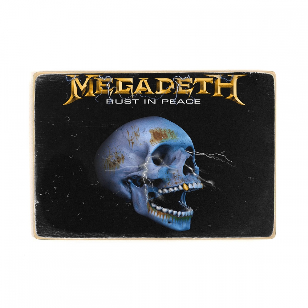 

Деревянный постер Музыка Megadeth - Rust in Peace А1