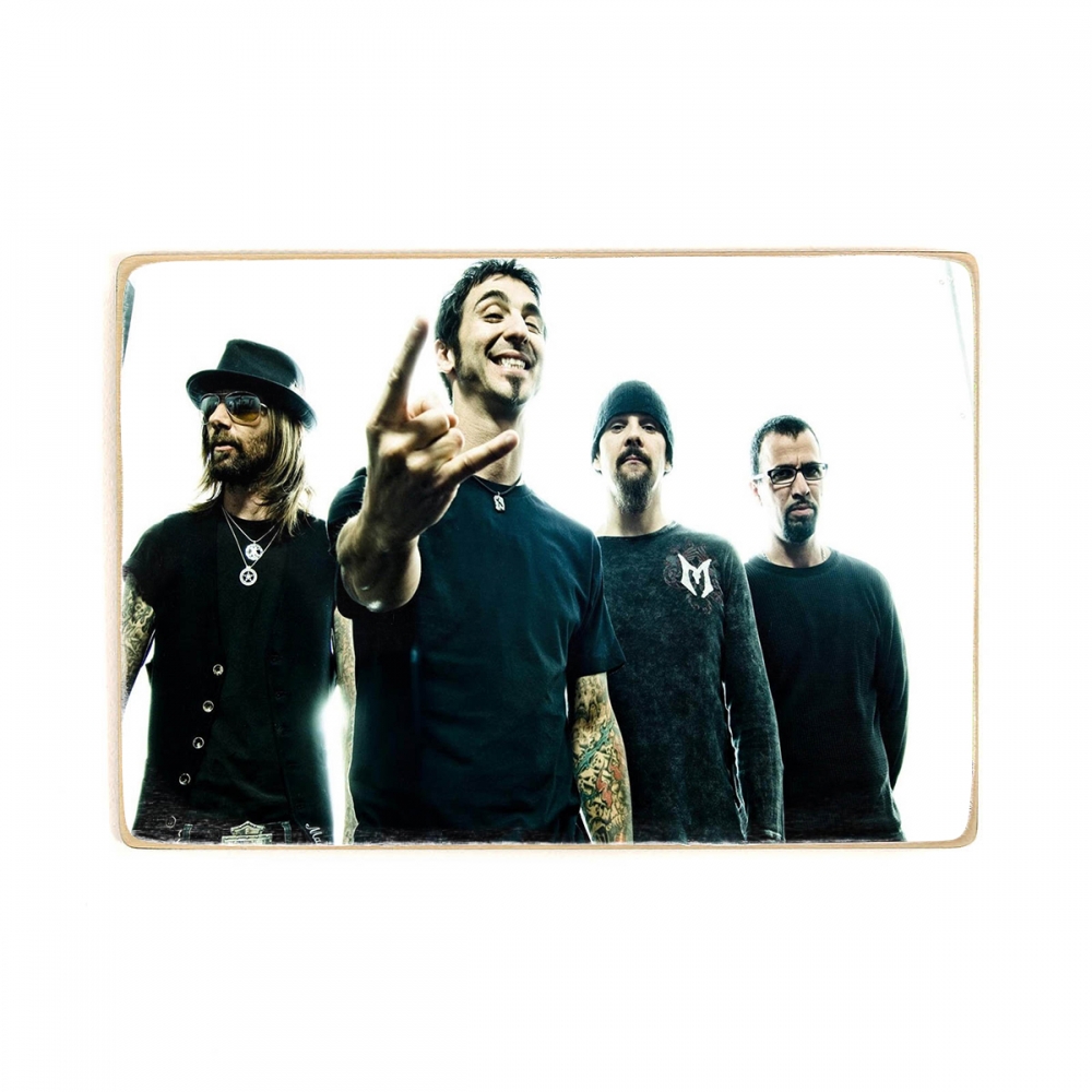

Деревянный постер Музыка Godsmack, участники А2