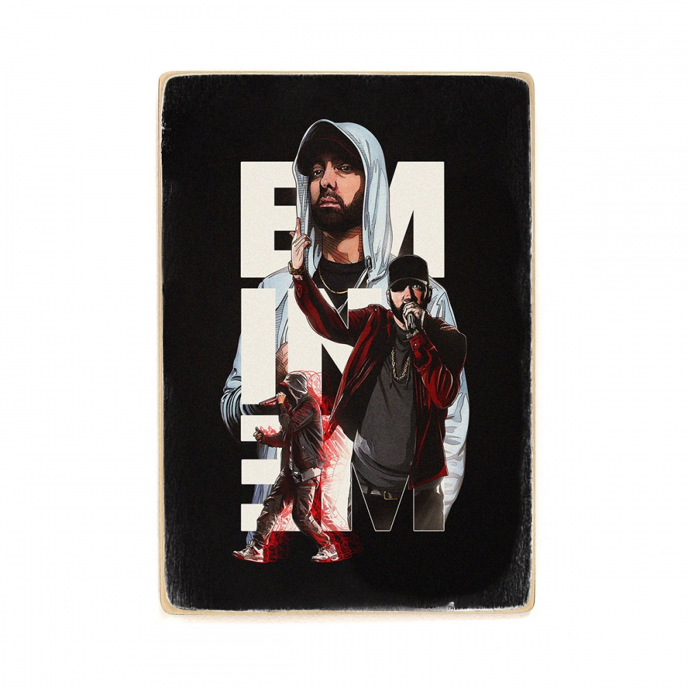 

Деревянный постер Музыка Eminem, эминем А2