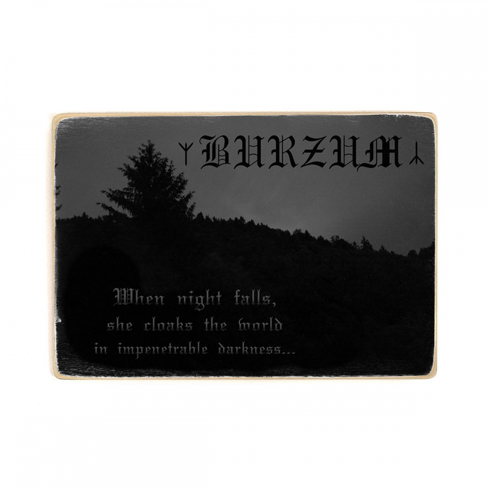 

Деревянный постер Музыка Burzum, black metal, бурзум А1