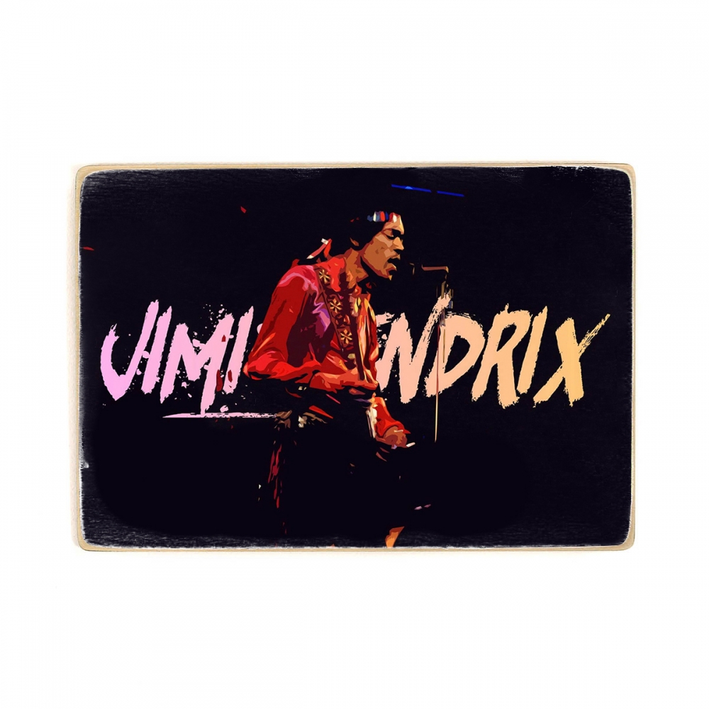 

Деревянный постер Музыка Jimi Hendrix А1