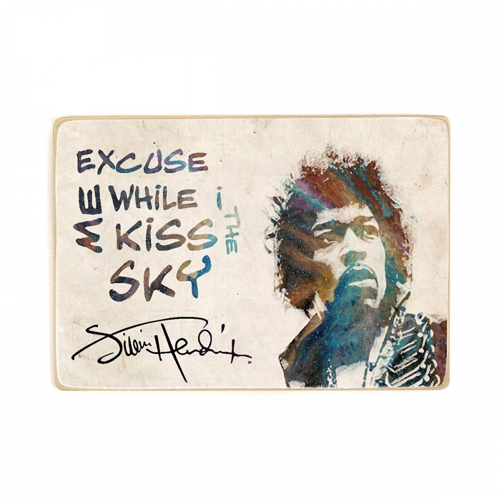 

Деревянный постер Музыка Jimi Hendrix, Джими Хендрикс. Цитата А2