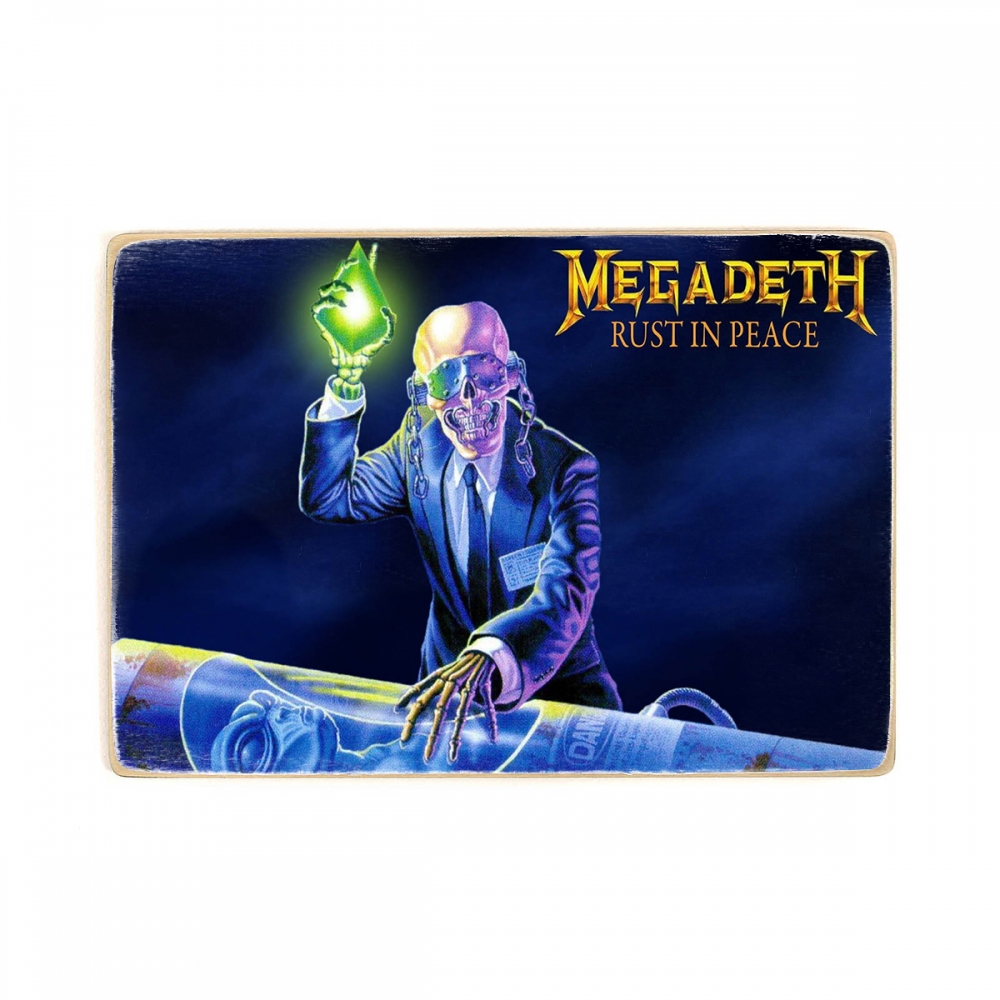 

Деревянный постер Музыка Megadeth Rust in Peace А1