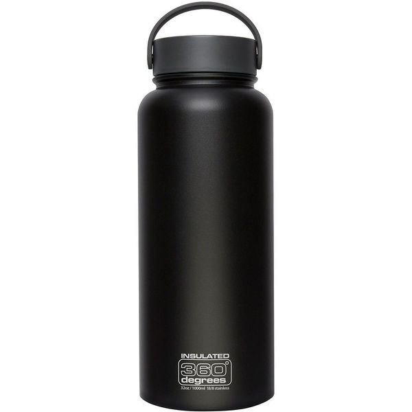 

Термос 360° degrees - Wide Mouth Insulated Black 1000 мл (STS 360SSWMI1000BLK)