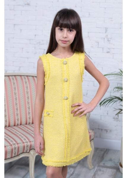 

Платье Miss DM Chanel 140 см Жёлтое (3831838)