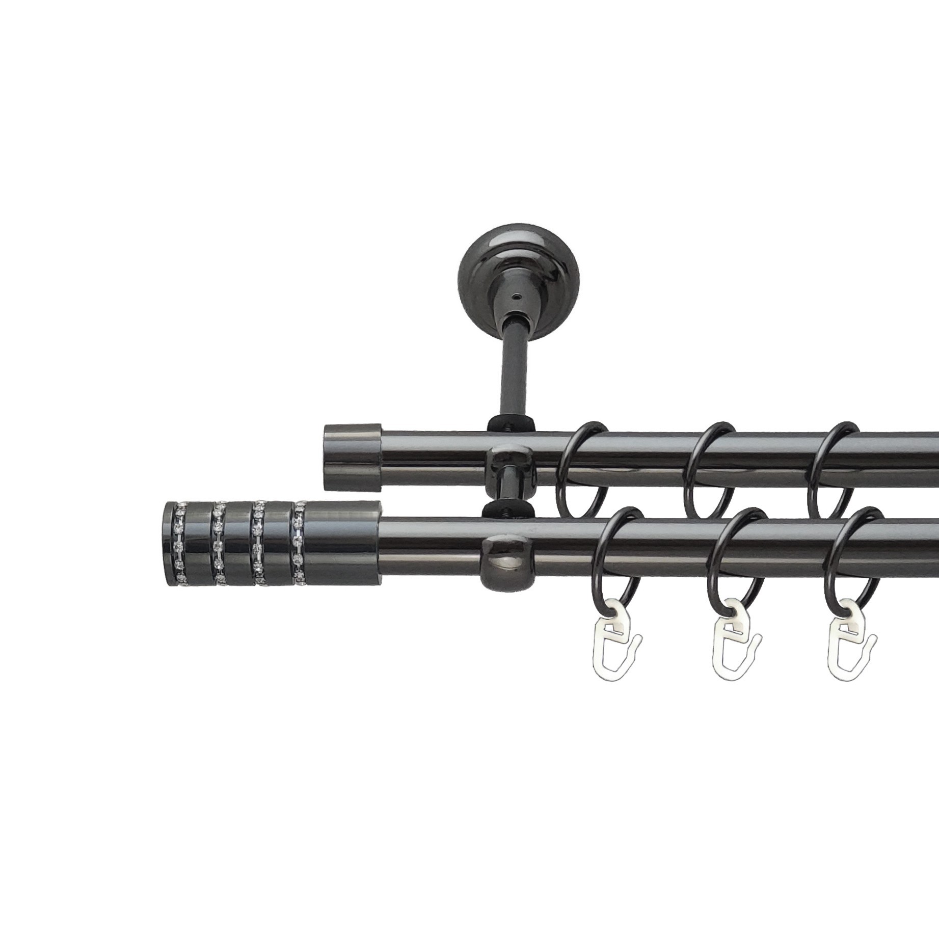 

Карниз Orvit Барамелла металевий дворядний відкритий гладка труба кільце металеве Онікс 19\19 мм 200 см (00-00014910)