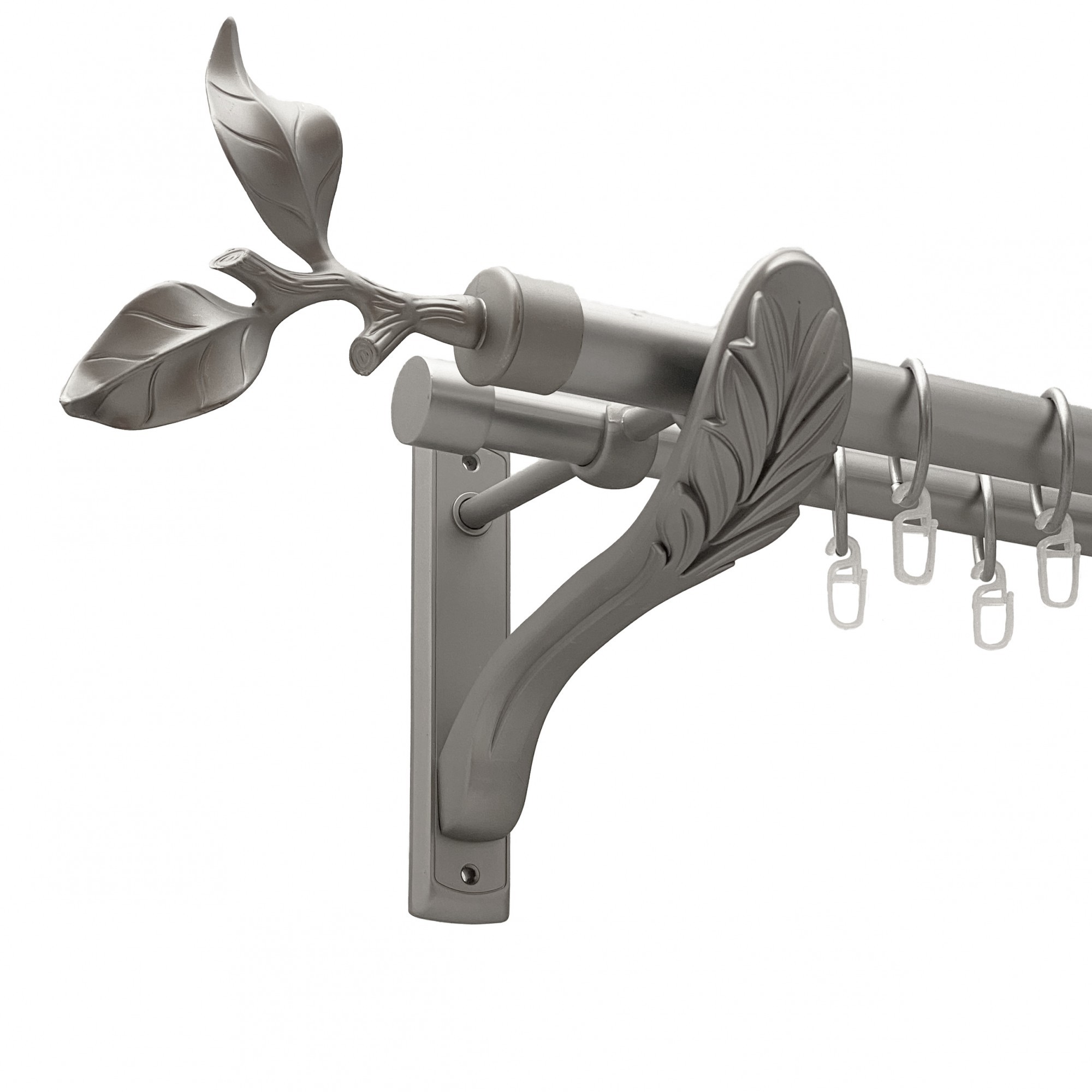 

Карниз Orvit Листок Троянди металевий дворядний ретро гладка труба кільце металеве Сатин 25\19 мм 200 см (00-00011296)