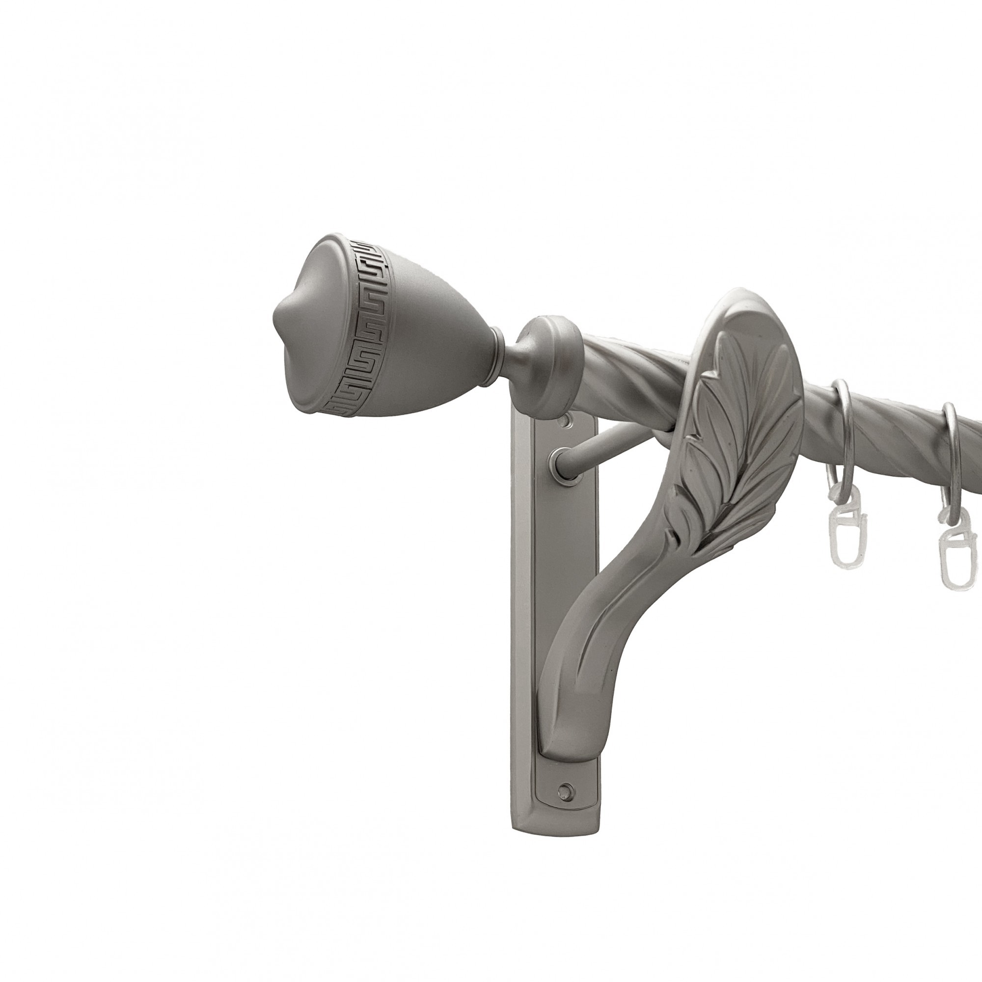 

Карниз Orvit Афіна металевий однорядний ретро скручена труба кільце металеве Сатин 25 мм 200 см (00-00011364)