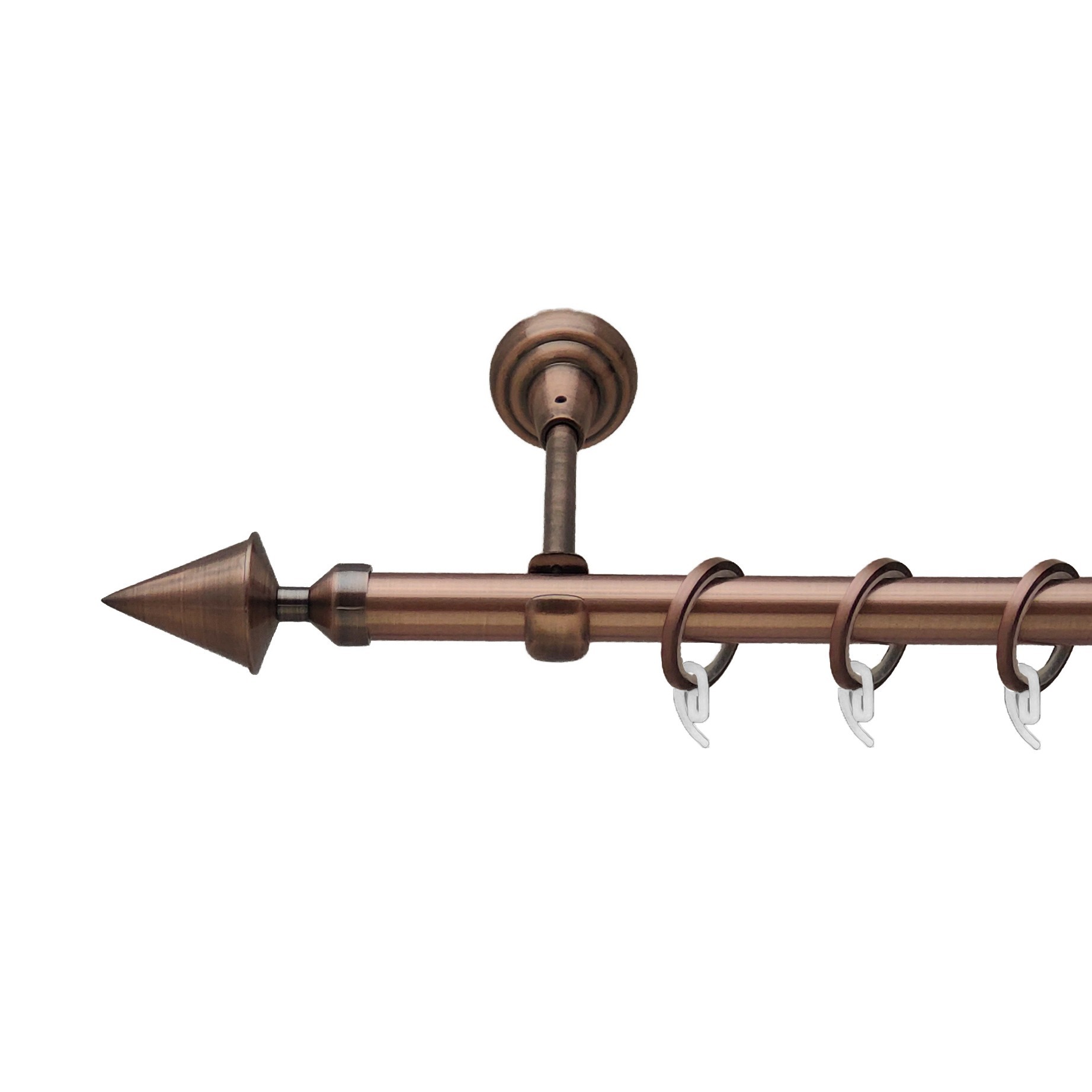 

Карниз Orvit Фіорі металевий однорядний відкритий гладка труба кільце фасонне металеве Мідь 19 мм 240 см (00-00011919)