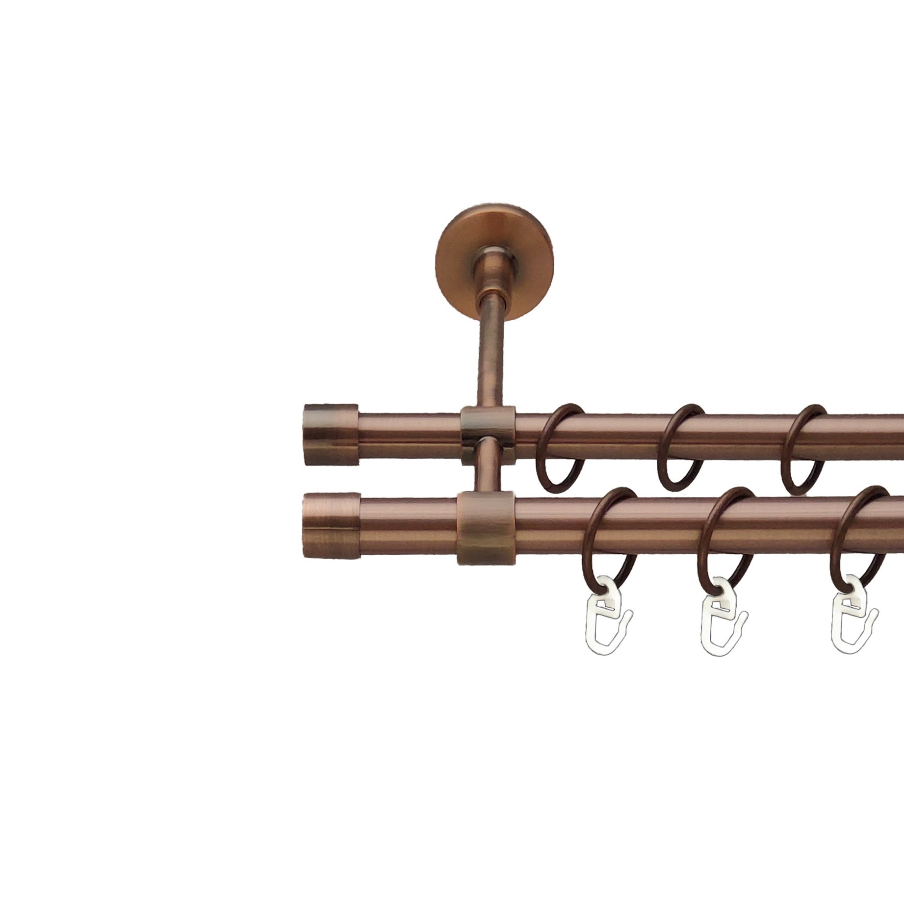 

Карниз Orvit Заглушка металевий дворядний закритий гладка труба кільце металеве Мідь 19\16 мм 240 см (00-00011955)