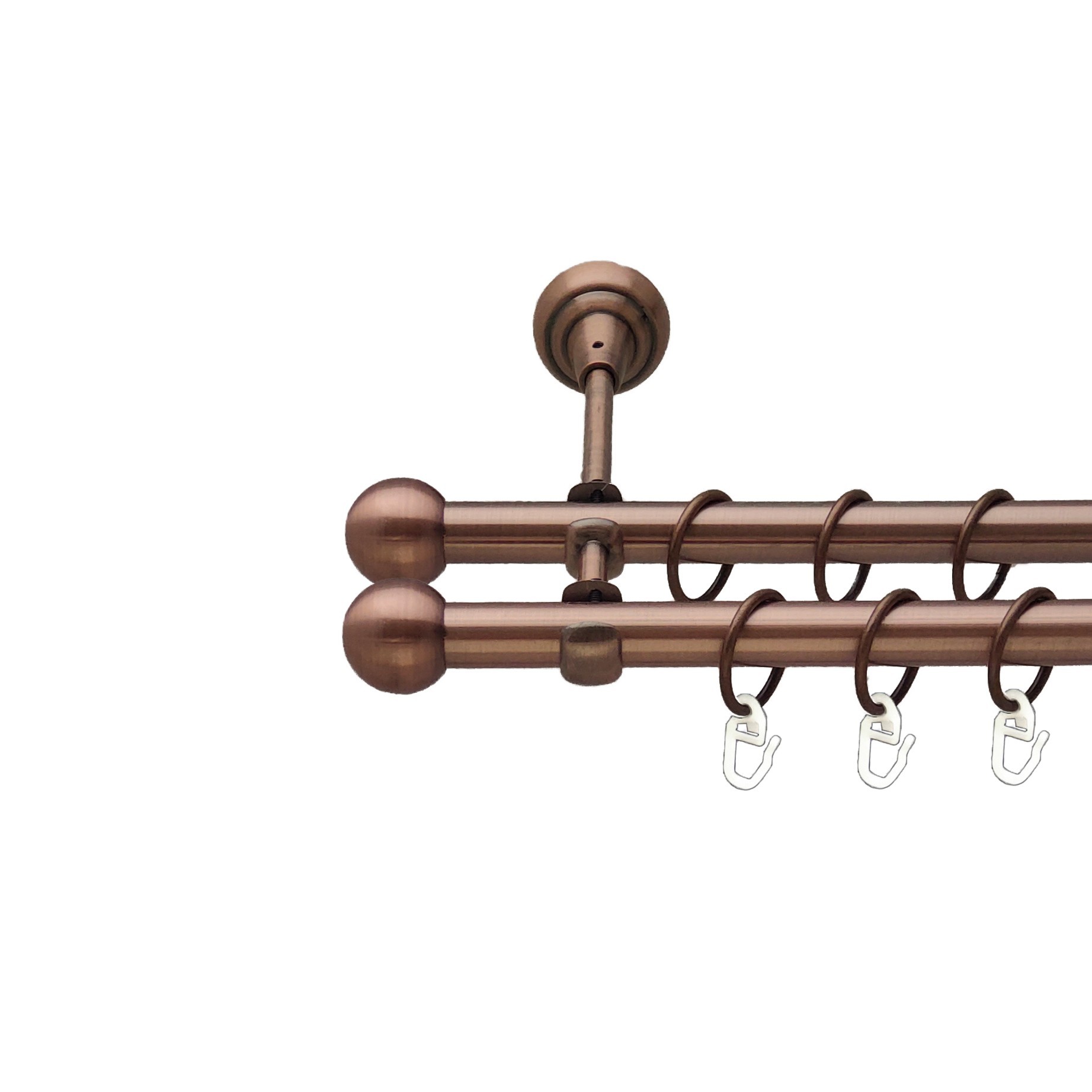 

Карниз Orvit Куля Болонь металевий дворядний відкритий гладка труба кільце металеве Мідь 19\19 мм 200 см (00-00012084)